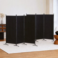 Artiss 3 Panel Room Divider Set of 2 Folding Privacy Screen Fabric Room Separator Partition Black