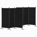 Artiss 3 Panel Room Divider Set of 2 Folding Privacy Screen Fabric Room Separator Partition Black