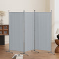 Artiss 3 Panel Room Divider Screen 260x180cm Grey Fabric