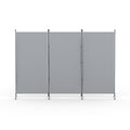Artiss 3 Panel Room Divider Set of 2 Folding Privacy Screen Fabric Room Separator Partition Grey