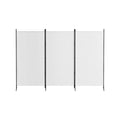 Artiss 3 Panel Room Divider Set of 2 Folding Privacy Screen Fabric Room Separator Partition White