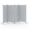 Artiss 4 Panel Room Divider Screen 345x180cm Grey Fabric