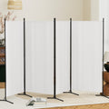 Artiss 4 Panel Room Divider Screen 345x180cm White Fabric