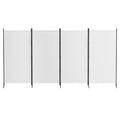 Artiss 4 Panel Room Divider Set of 2 Folding Privacy Screen Fabric Room Separator Partition White