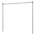 Artiss Extendable Curtain Rod Room Divider Black 1.45-2.3m