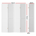Artiss 4 Panel Room Divider 164x170cm Pegboard White