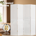 Artiss 4 Panel Room Divider 164x170cm Pegboard White