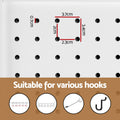 Artiss 4 Panel Room Divider 164x170cm Pegboard White