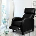 Artiss PU Leather Reclining Armchair Black