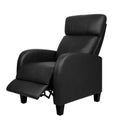Artiss PU Leather Reclining Armchair Black