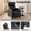 Artiss Massage Recliner Chair Small PU Leather Black