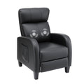 Artiss Massage Recliner Chair Small PU Leather Black