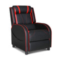 Artiss Gaming Recliner Chair Leather Black