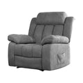 Artiss Electric Massage Recliner Chair Heated Velvet Grey