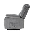 Artiss Electric Massage Recliner Chair Heated Velvet Grey