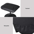 Artiss Heated Massage Recliner Chair Ottoman Black 2PC
