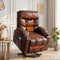 Artiss Lift Assist Heated Massage Recliner Chair Leather
