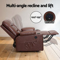Artiss Lift Assist Heated Massage Recliner Chair Leather