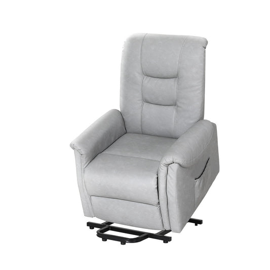 Artiss Lift Assist Recliner Chair Leather Grey