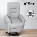 Artiss Lift Assist Recliner Chair Leather Grey