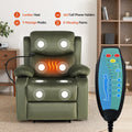 Artiss Heated Massage Recliner Chair Velvet Phone Holder