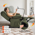 Artiss Heated Massage Recliner Chair Velvet Phone Holder