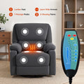Artiss Rocking Recliner 360 Swivel Massage Heated Chair