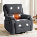 Artiss Rocking Recliner 360 Swivel Massage Heated Chair