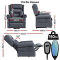 Artiss Electric Recliner Chair Massage Heated Lift Sofa