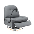 Artiss Manual Swivel Rocker Recliner USB Ports Nursery Chair