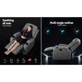 Artiss Electric Massage Recliner Chair Heated Fabric Grey Lounge