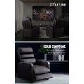 Artiss Recliner Armchair Brown Faux Leather