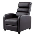 Artiss Recliner Armchair Brown Faux Leather