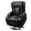 Artiss Recliner Lift Assist Heated Massage Chair Leather
