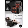 Artiss Lift Recliner Chair Heated Massage Velvet Rukwa