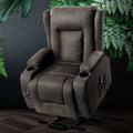 Artiss Lift Recliner Chair Heated Massage Velvet Rukwa