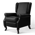 Artiss Recliner Armchair Black Faux Leather