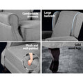 Artiss Recliner Armchair Grey Fabric