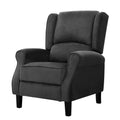Artiss Recliner Chair Suede Armchair Adjustable Lounge Charcoal