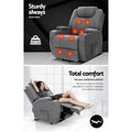 Artiss Lift Assist Heated Massage Recliner Chair Velvet