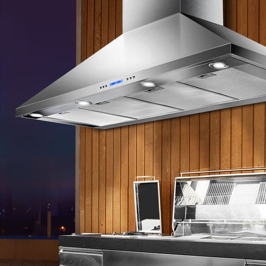 Devanti 1500mm Range Hood 150cm Commercial Stainless Steel