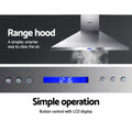 Devanti 1500mm Range Hood 150cm Commercial Stainless Steel