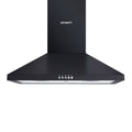Devanti 600mm Range Hood 60cm Black Stainless Steel
