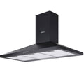 Devanti 900mm Range Hood 90cm Black Stainless Steel Cooker