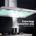 Devanti 900mm Range Hood Stainless Steel 90cm Rangehood