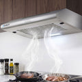 Devanti 600mm Range Hood Stainless Steel 60cm
