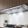 Devanti 90cm Range Hood Stainless Steel 900mm Rangehood