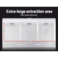 Devanti 90cm Range Hood Stainless Steel 900mm Rangehood