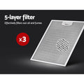 Devanti 90cm Range Hood Stainless Steel 900mm Rangehood