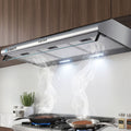 Devanti 90cm Stainless Steel Range Hood 900mm Rangehood